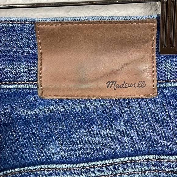Madewell 10” High Rise Skinny Jeans Button Fly Distressed Raw Hem Hanna Sz 26 - Picture 7 of 14